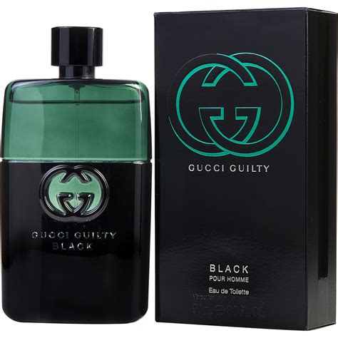 gucci cologne black bottle|best price gucci guilty black.